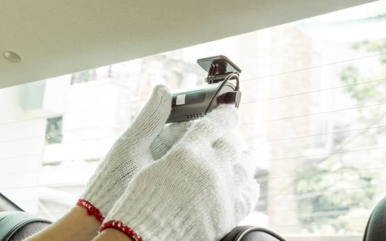 Installing a rearview camera.