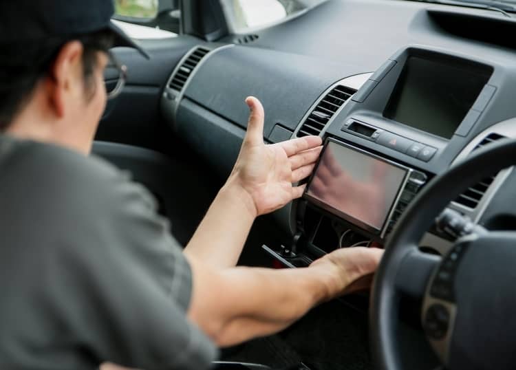 Touch screen installation.